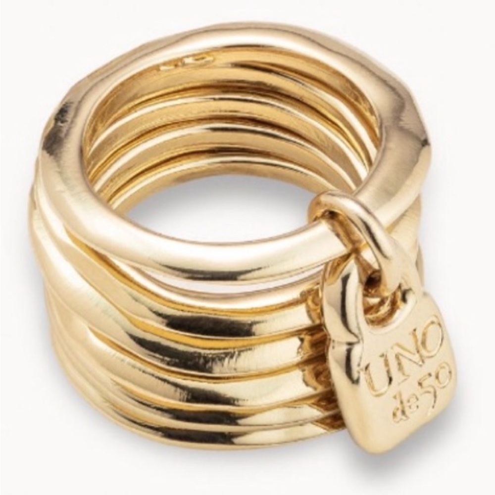 Gold Stacked Ring Set - image 1